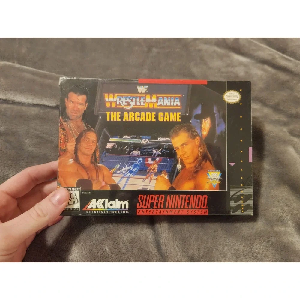 WWF WrestleMania: The Arcade Game Super Nintendo Entertainment System SEALED